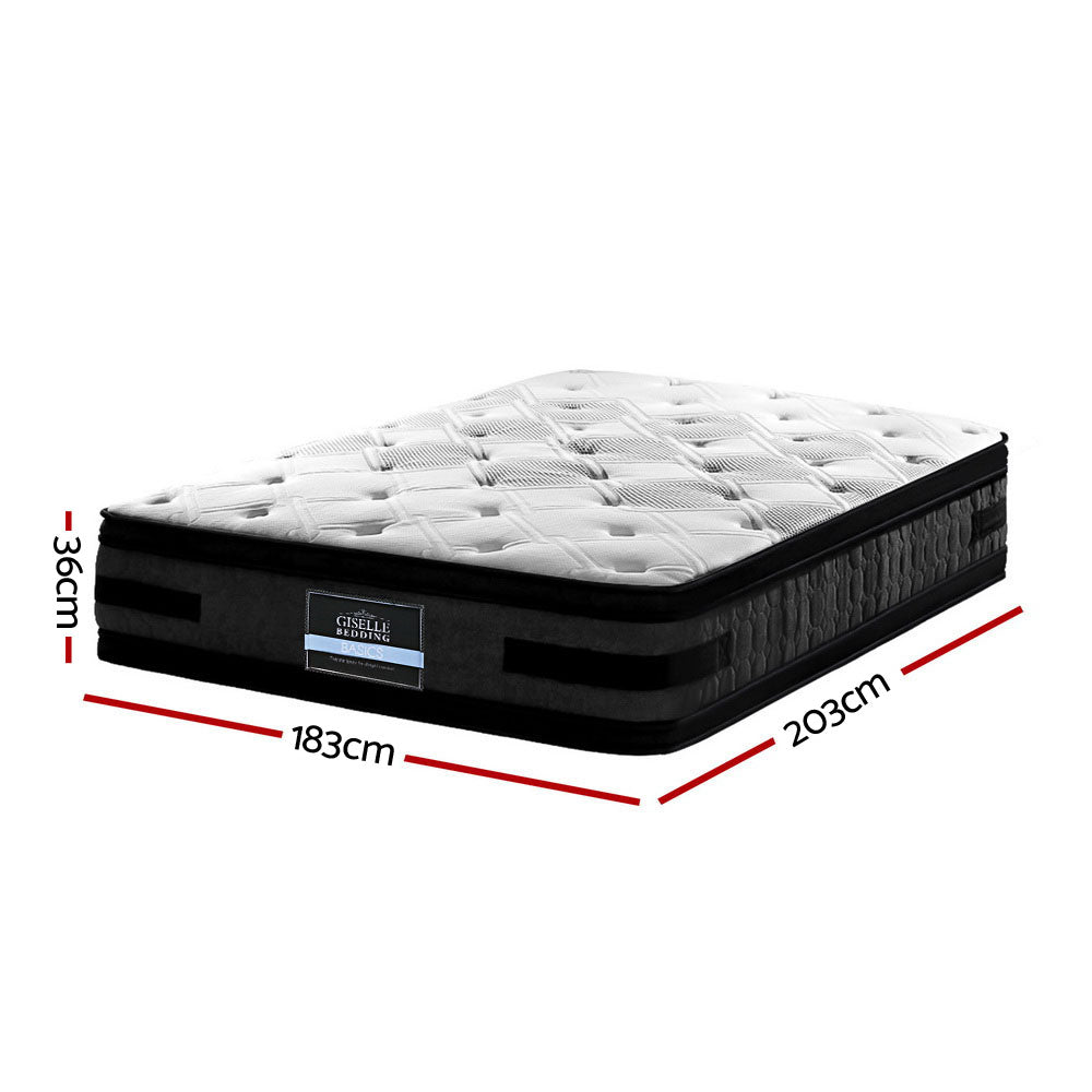 Alva 36cm Thick Euro Top Cool Gel Pocket Spring Mattress - King