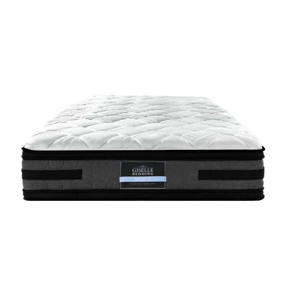 Alva 36cm Thick Euro Top Cool Gel Pocket Spring Mattress - King Single