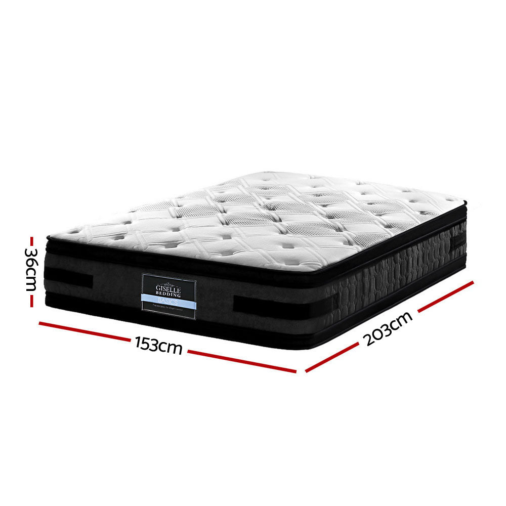 Alva 36cm Thick Euro Top Cool Gel Pocket Spring Mattress - Queen