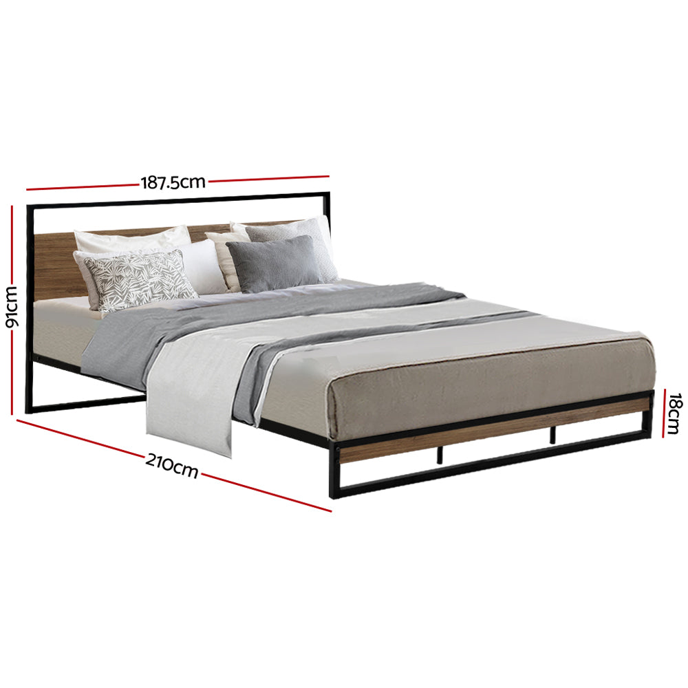Neptune Bed & Euro Top Mattress Package - Black King