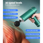 30 Speed Massage Gun 6 Head Vibration Muscle Massager Percussion Relief - Green