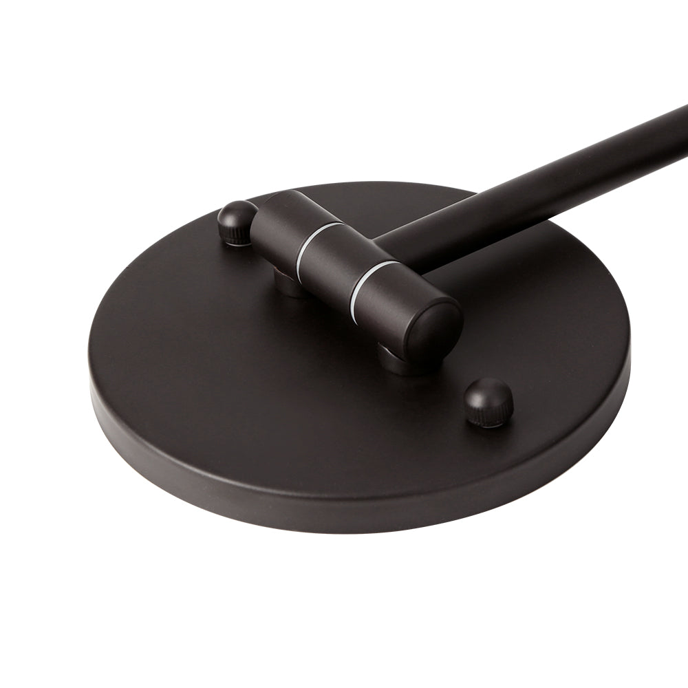 Extendable Makeup Mirror 10X Magnifying Double-Sided Bathroom - Brown