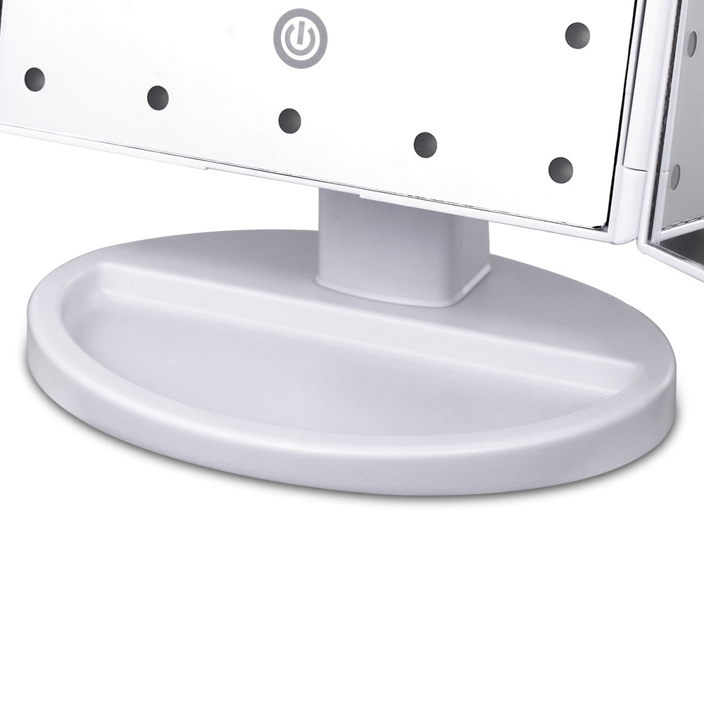 LED Tri-Fold Make Up Mirror
