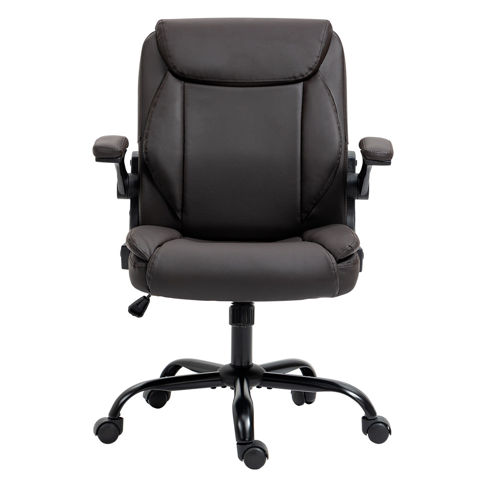 Havik Executive Gaming Office Chair Computer Leather Tilt Swivel - Brown