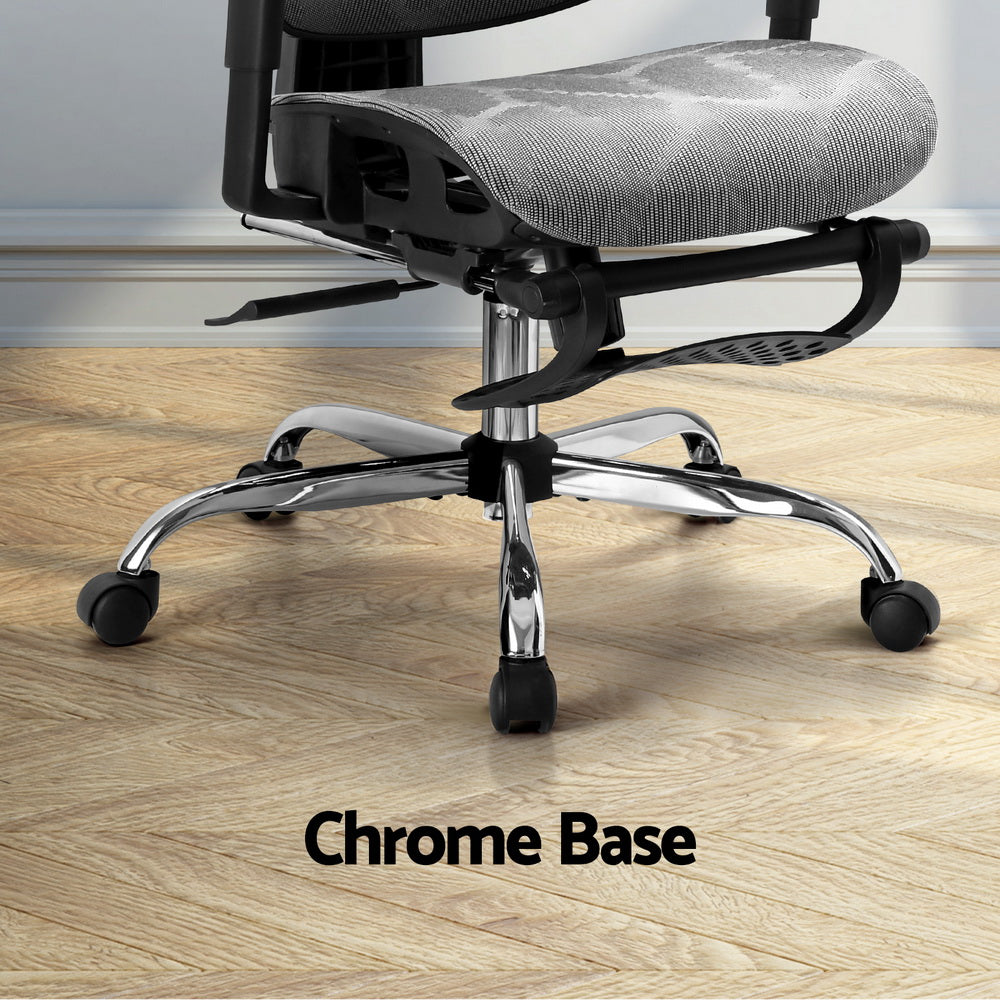 Cammy Ergonomic Office Chair Ergonomic Office Chair Footrest - Grey