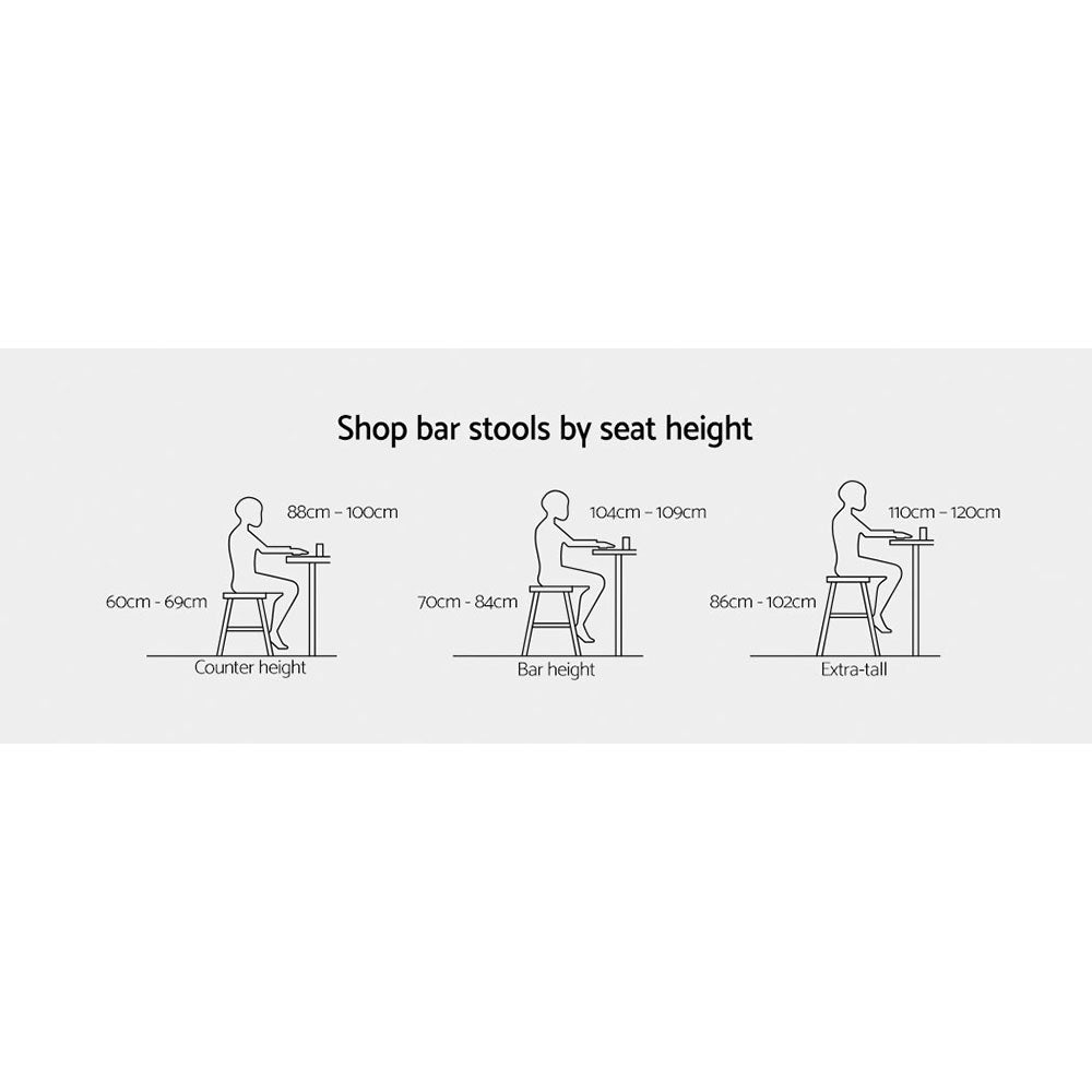 Myles 2-Seater Bar Stools Wicker Chair Patio Balcony 2-Piece Outdoor Bistro Set - Wood