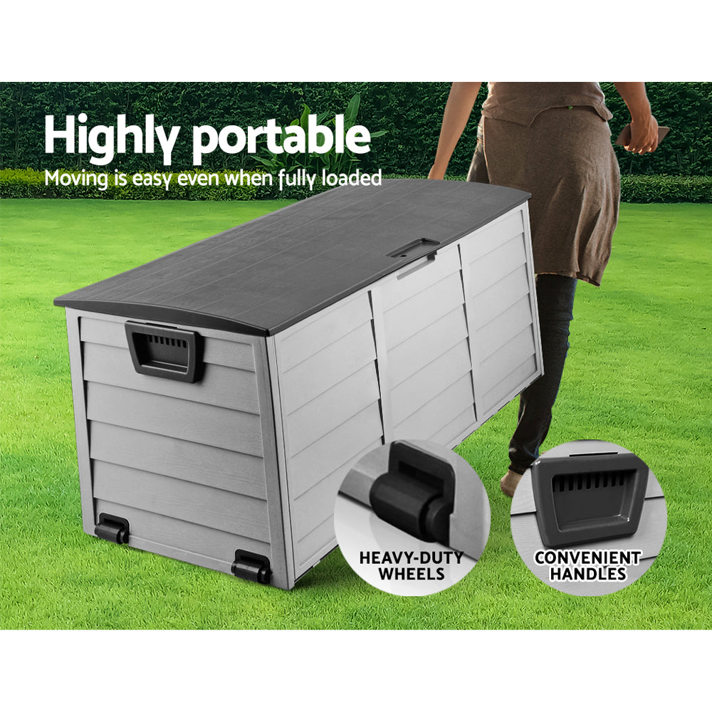 290L Outdoor Storage Box - Grey