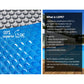 Pool Cover 8x4.2m 400 Micron Silver Swimming Pool Solar Blanket 5.5m Blue Roller