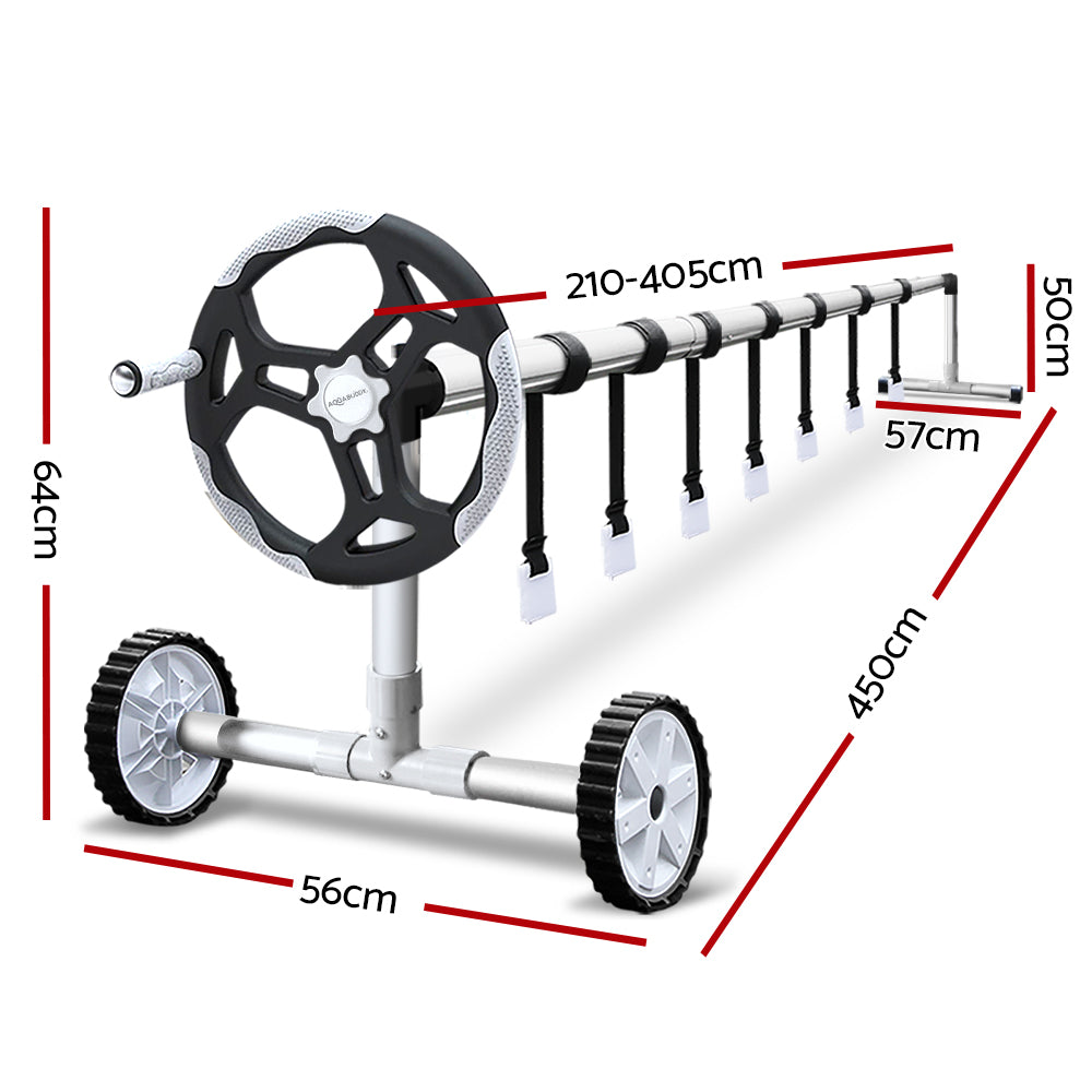 4.5m Swimming Pool Cover Roller Reel Adjustable Solar Thermal Blanket