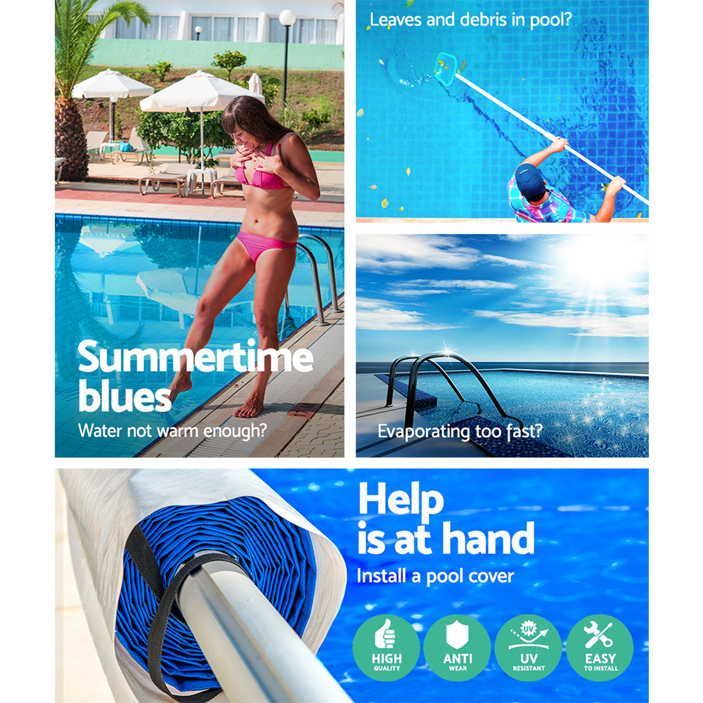 4.5m Swimming Pool Cover Roller Reel Adjustable Solar Thermal Blanket