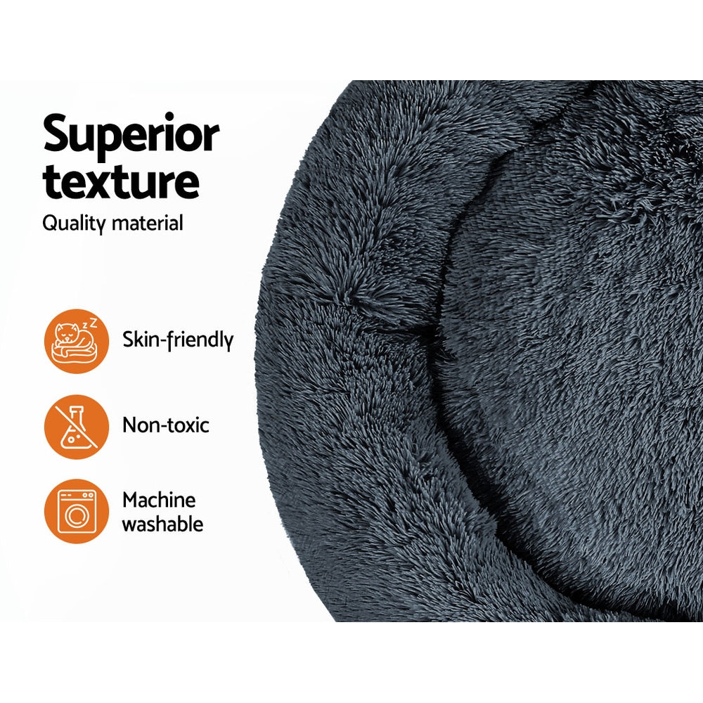 Alaunt Dog Beds 110cm Pet Cat Bed - Dark Grey XLARGE