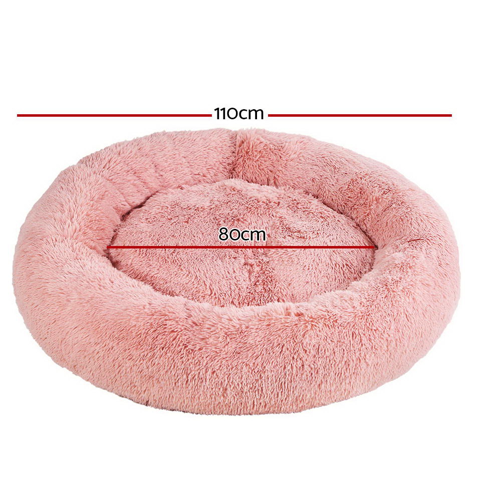 Alaunt Dog Beds 110cm Pet Cat Bed - Pink XLARGE