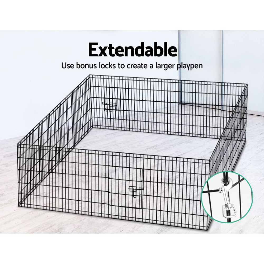 Pet Dog Playpen 2x30" 8 Panel Puppy Exercise Cage Enclosure Fence