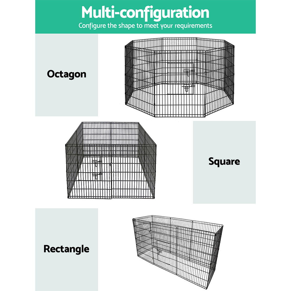 Pet Playpen Dog Playpen 2x36" 8 Panel Exercise Cage Enclosure Fence