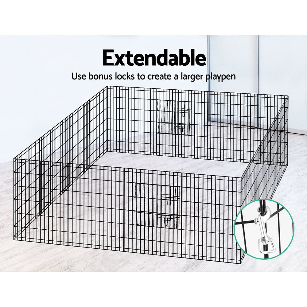 Pet Playpen Dog Playpen 2x36" 8 Panel Exercise Cage Enclosure Fence