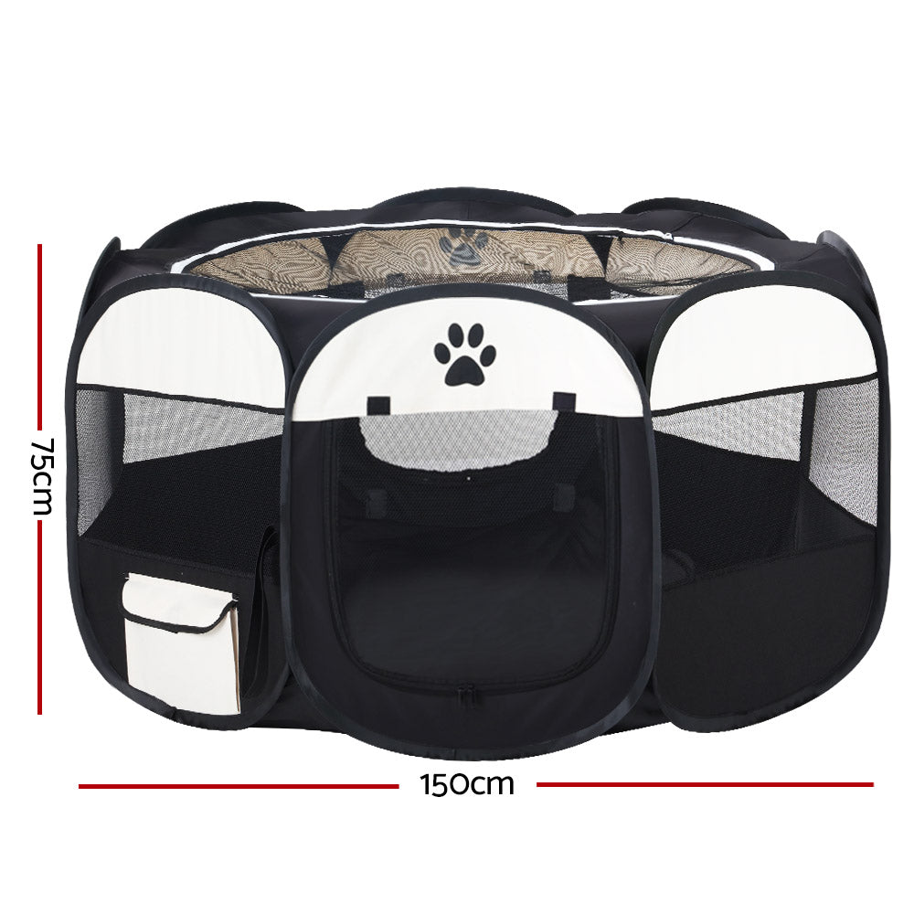 Dog Playpen Pet Playpen Enclosure Crate 8 Panel Play Pen Tent Bag Fence Puppy 3XL