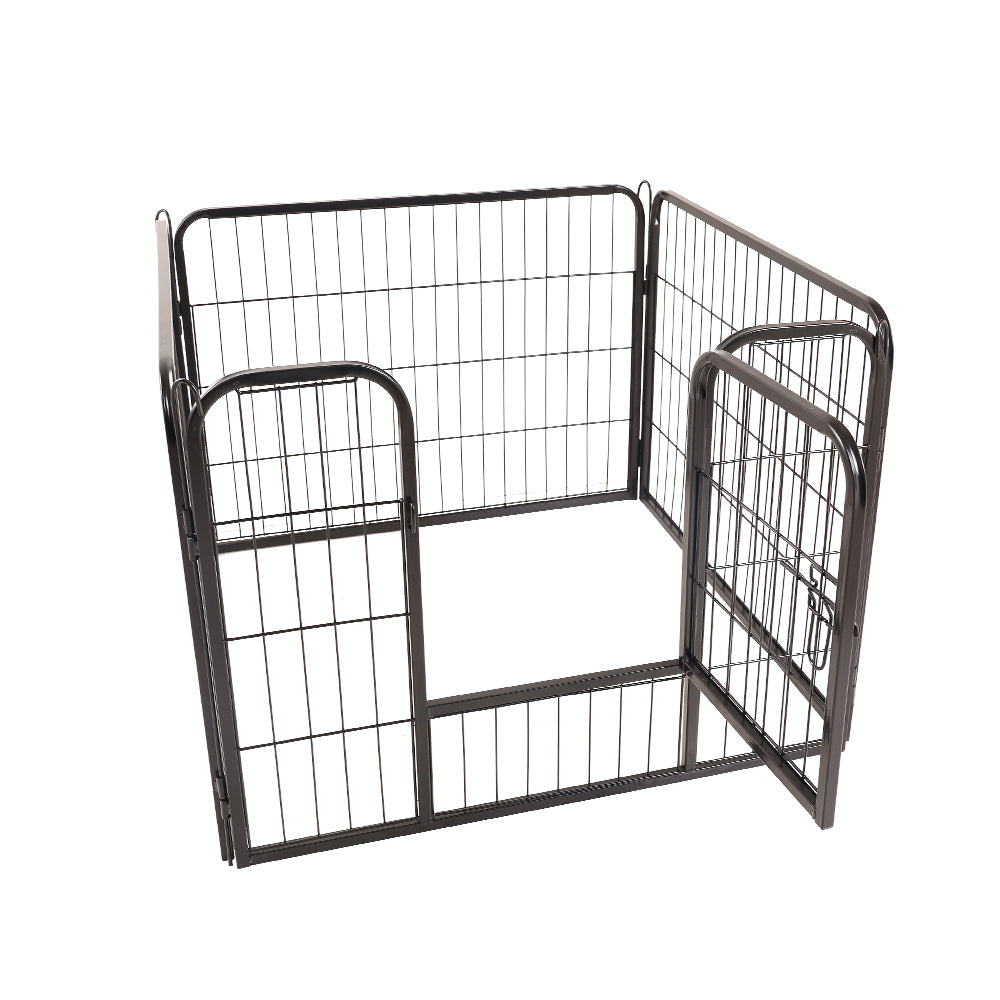 Dog Playpen Pet Playpen 8 Panel Puppy Exercise Cage Enclosure Fence 80x60cm
