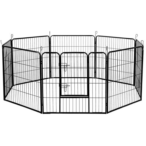Pet Playpen Dog Playpen 8 Panel Exercise Cage Enclosure Fence 80x80cm