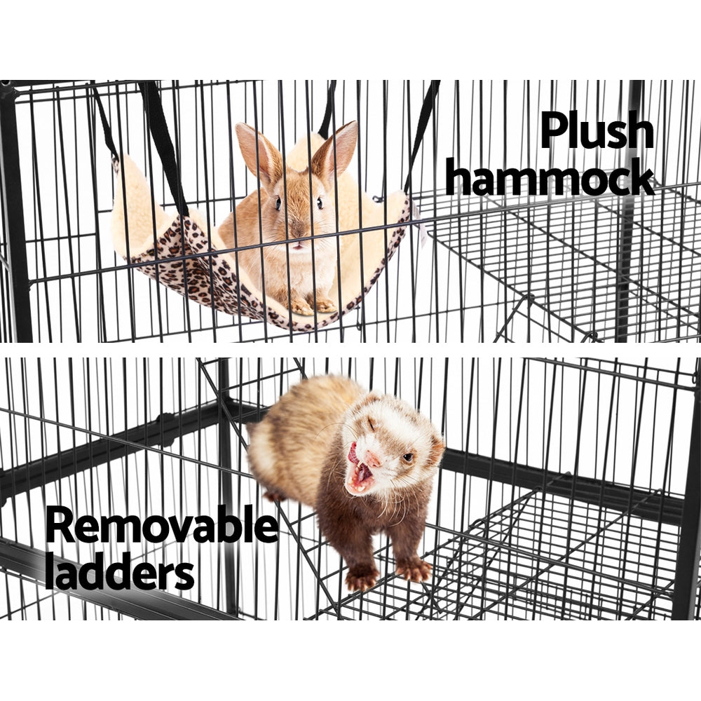 Rabbit Cage Bird Ferret Parrot Aviary Cat Hamster 4 Level 142cm