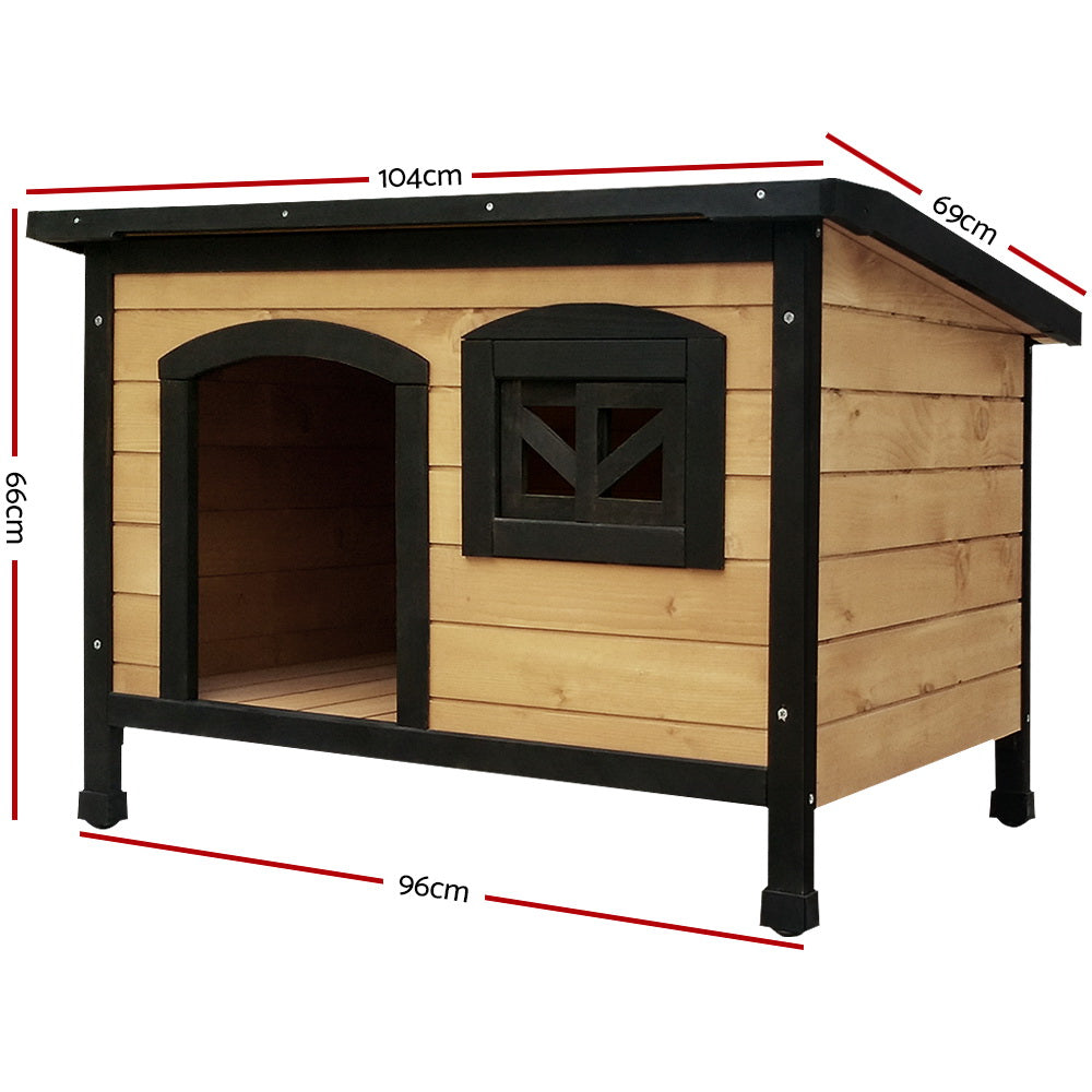 Dog Pet Kennel Dog House Wooden 96cm x 69cm x 66cm Large