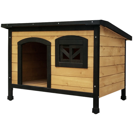 Dog Kennel Kennels Outdoor Wooden Pet House Cabin Puppy Large Outside Large