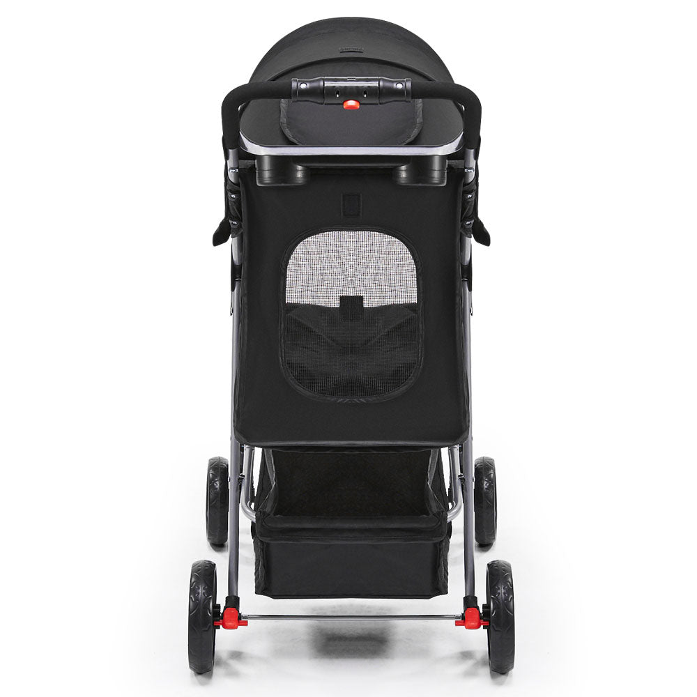 4 Wheel Pet Stroller - Black