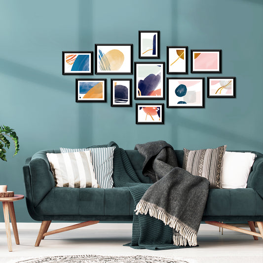 Photo Frames 11PCS  5x7in 6x8in 8x10in Hanging Wall Frame Black