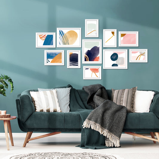 Photo Frames11PCS 5x7in 6x8in 8x10in Hanging Wall Frame White