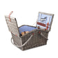 4 Person Picnic Basket Deluxe Baskets Outdoor Insulated Blanket