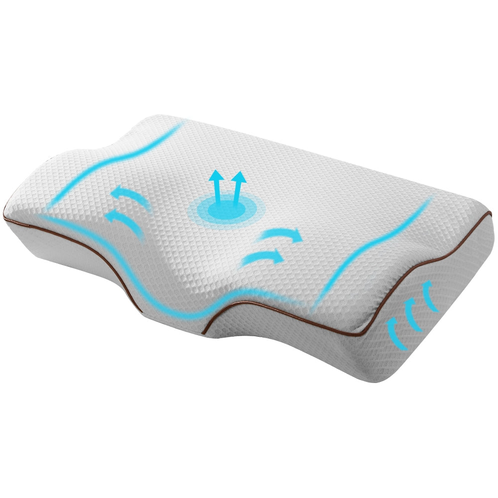 Memory Foam Contour Pillow - Grey