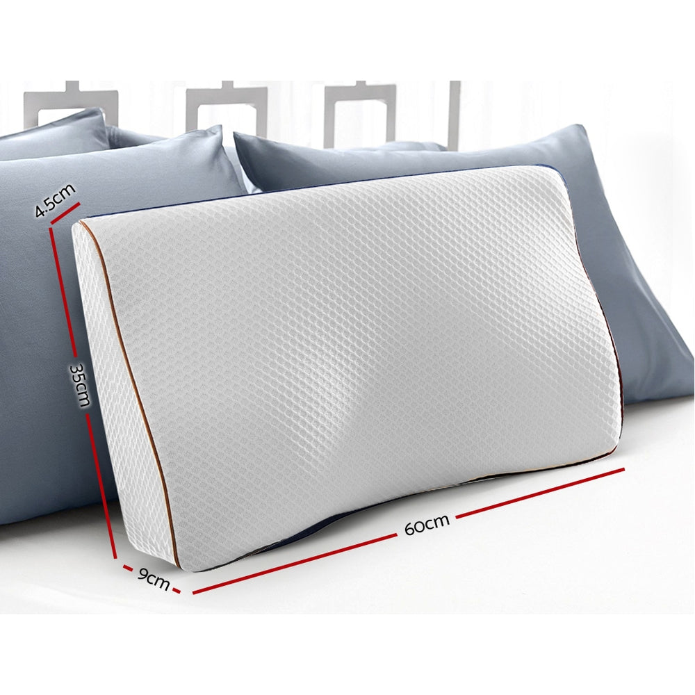 Memory Foam Contour Pillow - Grey