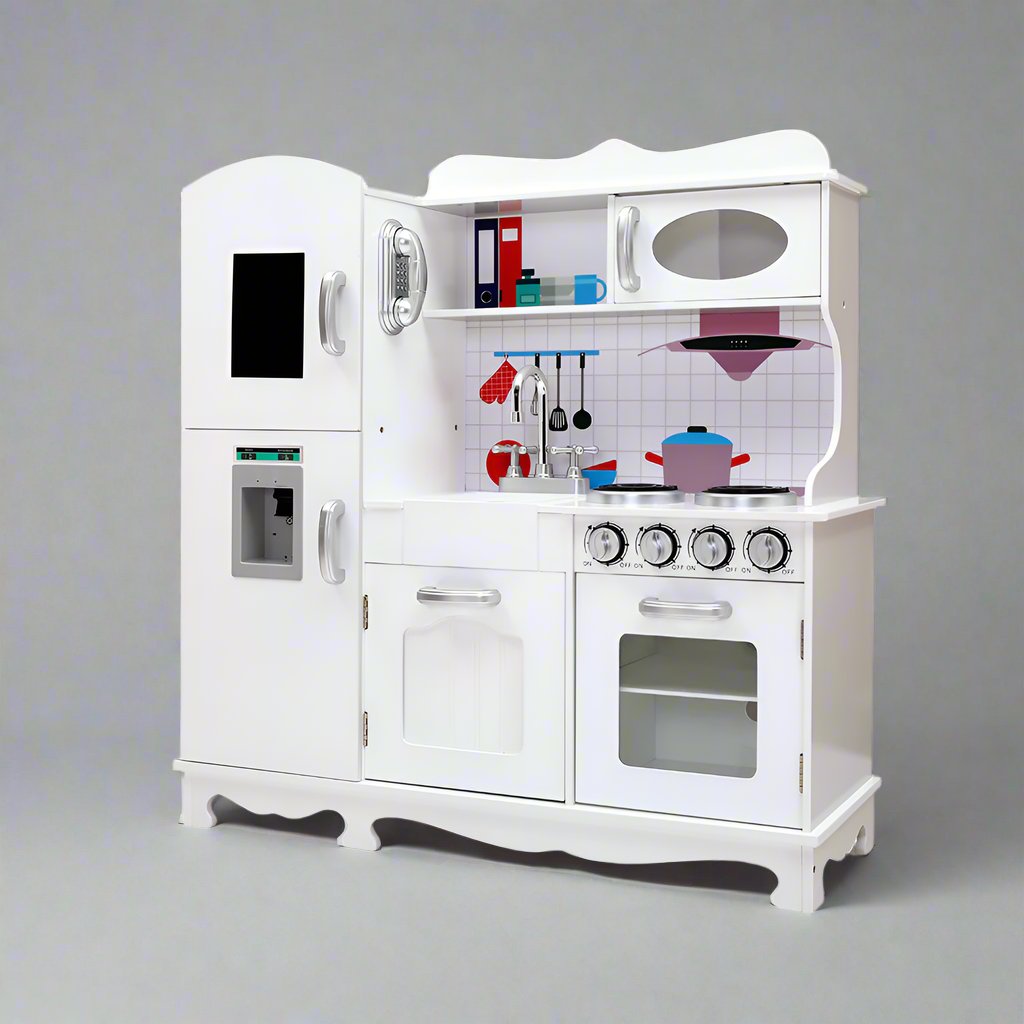 Kids Kitchen Set Pretend Play Food Sets Childrens Utensils Wooden