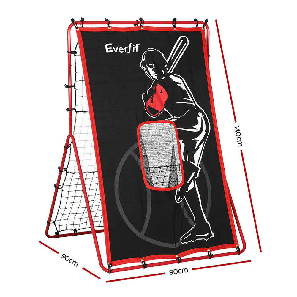 Baseball Net Rebound Pitching Kit Target Hitter 2 in 1 Training Aid