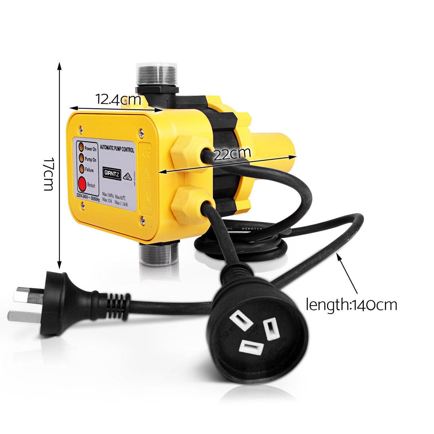 Automatic Electronic Water Pump Controller - Yellow