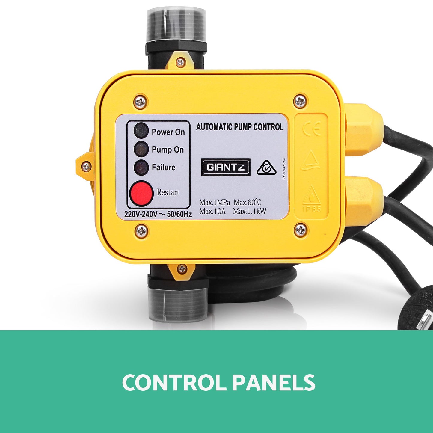 Automatic Electronic Water Pump Controller - Yellow