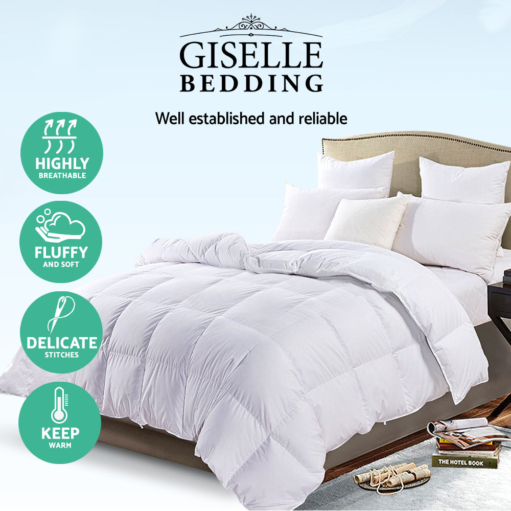 King Giselle Bedding 700GSM Duck Down Feather Quilt