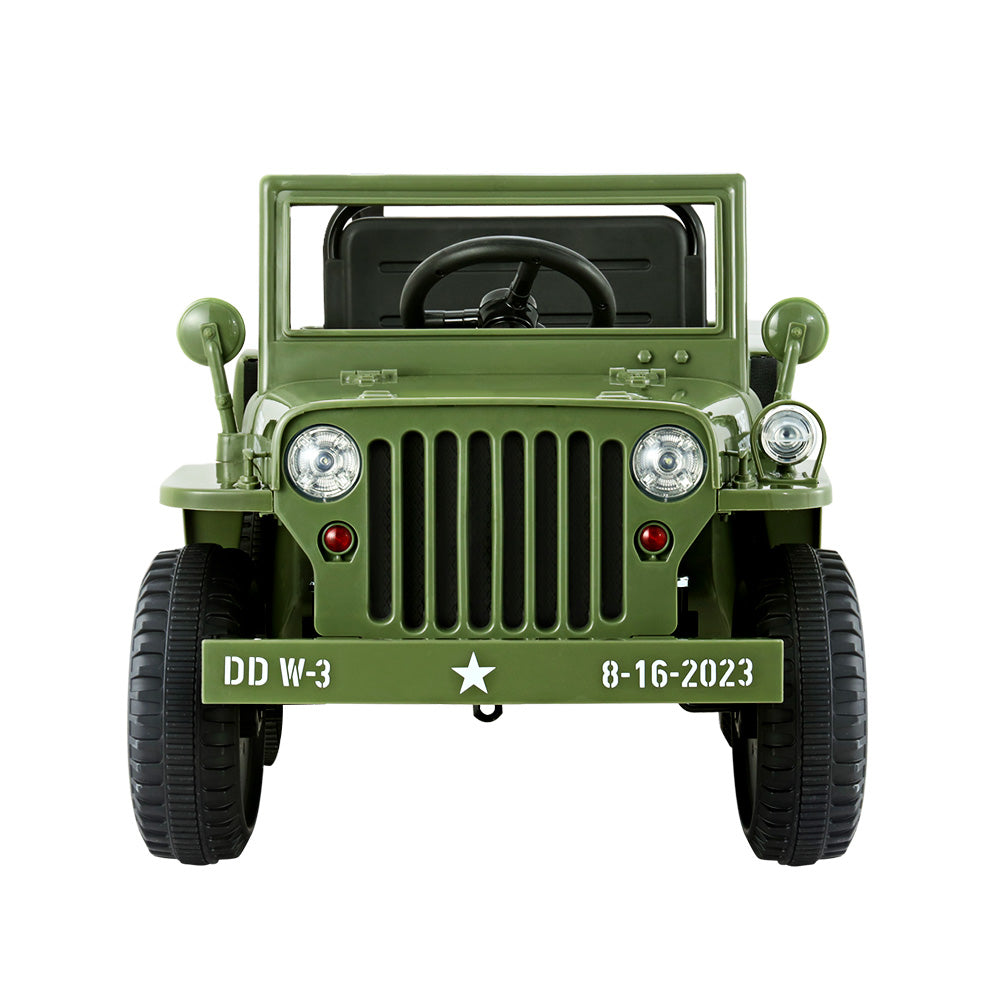 Kids Ride on Car Off Road Military Toy Cars 12V - Olive