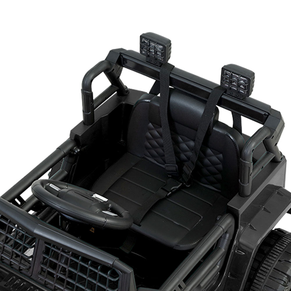 Kids Electric Ride On Car Jeep Toy Cars Remote 12V - Black