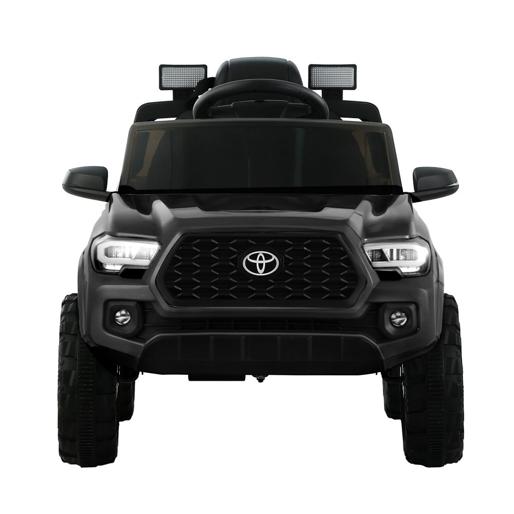 Toyota Ride On Car Kids Electric Toy Cars Tacoma Off Road Jeep 12V Battery - Black