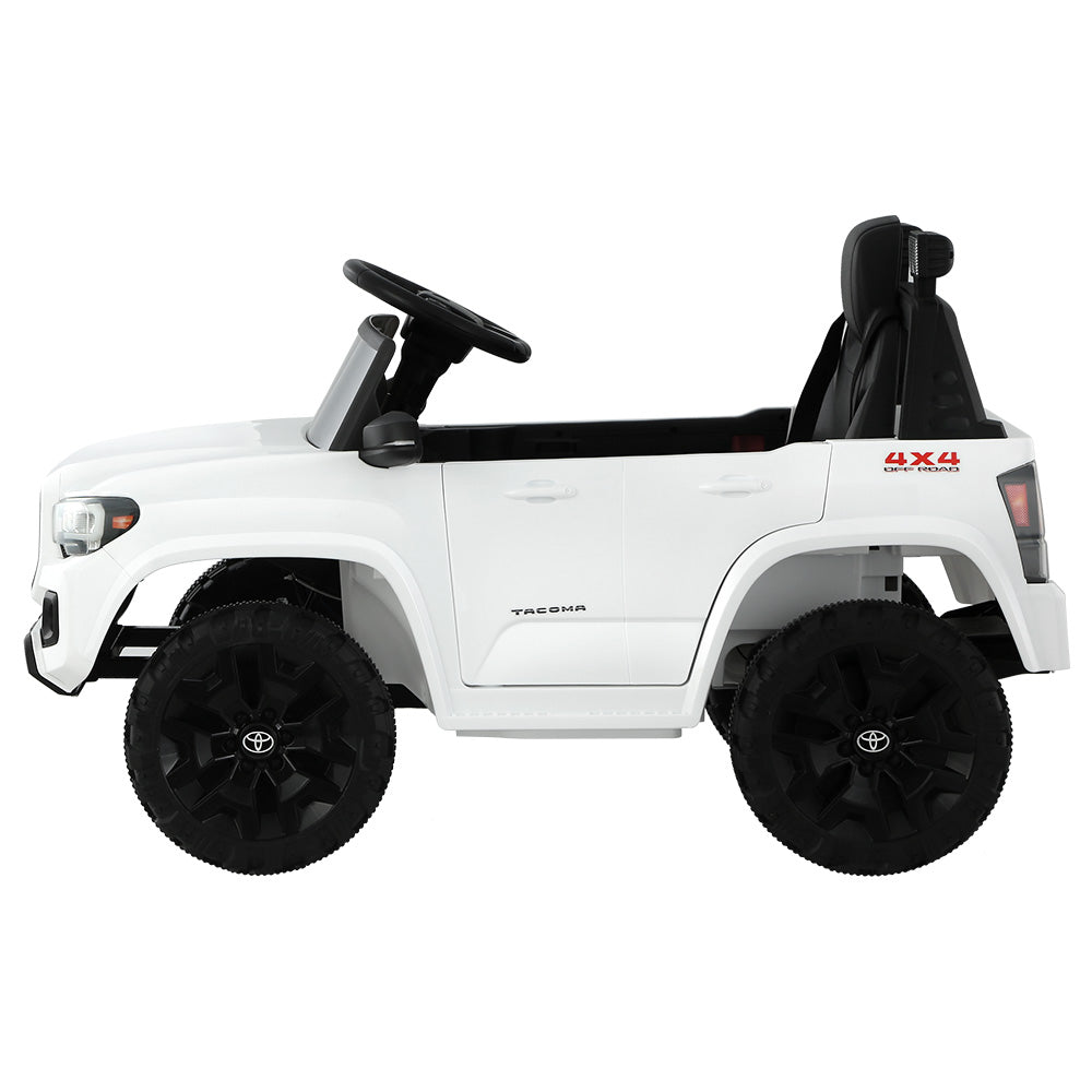 Toyota Ride On Car Kids Electric Toy Cars Tacoma Off Road Jeep 12V Battery - White