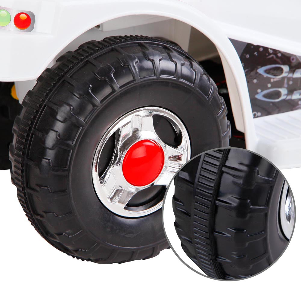 Kids Ride On Motorbike Motorcycle Car Toys - White