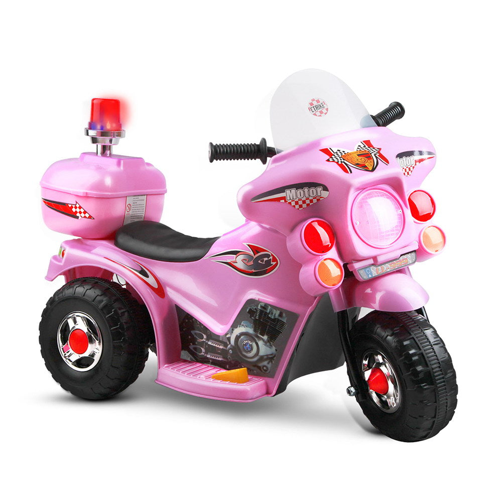 Kids Ride On Motorbike Motorcycle Car - Pink