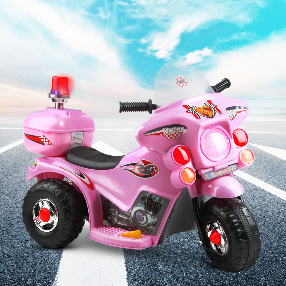 Kids Ride On Motorbike Motorcycle Car - Pink