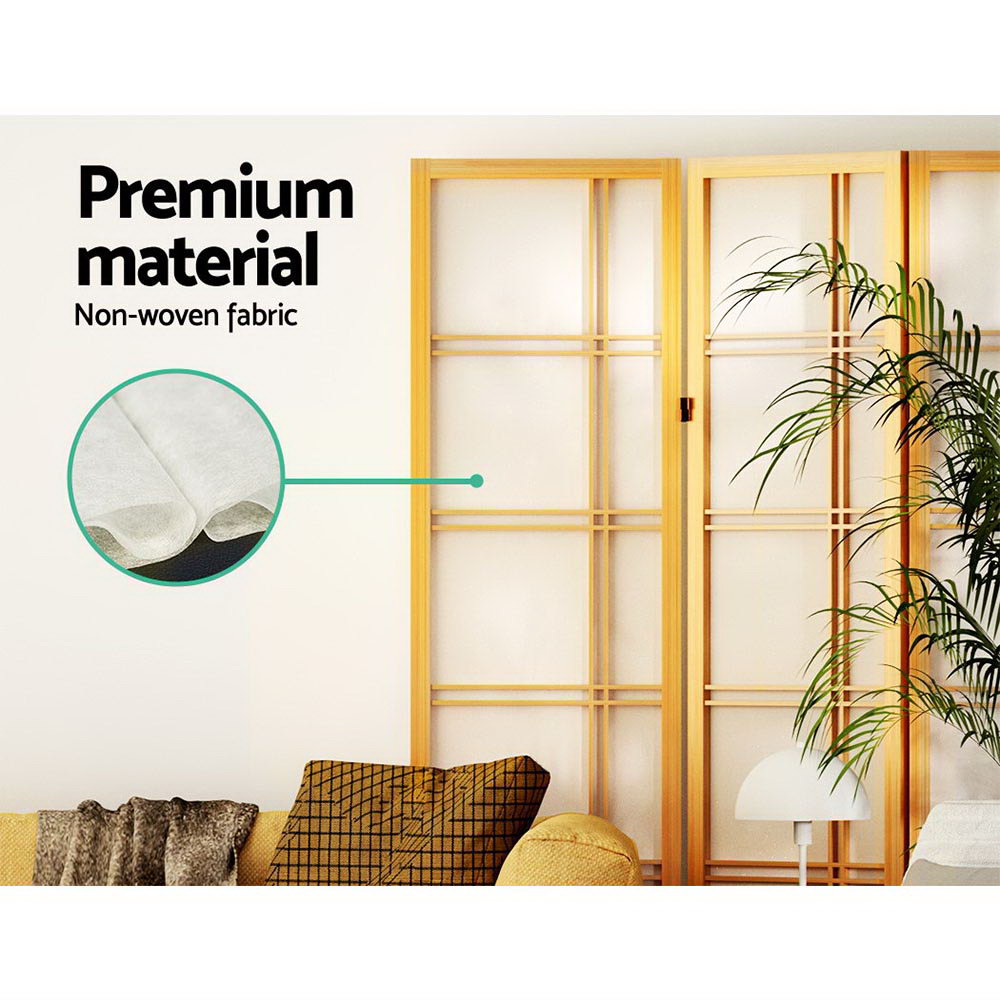 3 Panel Room Divider Screen 132x179cm - Natural