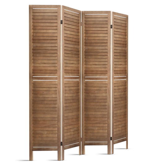 4 Panel Room Divider Screen 160x170cm - Oak