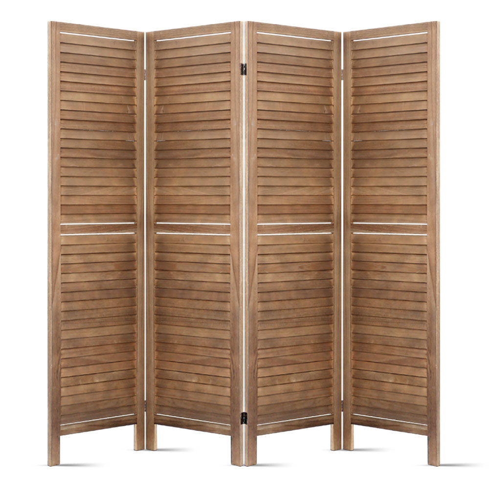 4 Panel Room Divider Screen 160x170cm - Oak