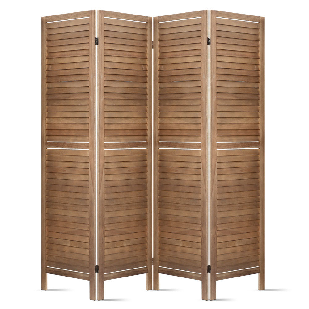 4 Panel Room Divider Screen 160x170cm - Oak