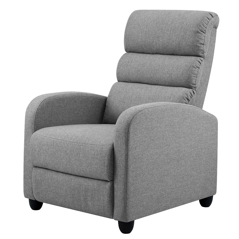 Calypso Luxury Recliner Chair Lounge Armchair Fabric Cover - Grey