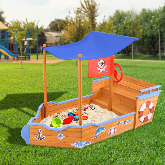 Boat Sand Pit With Canopy