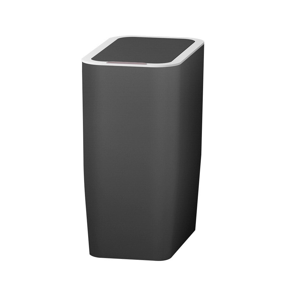 Motion Sensor Bin Automatic Rubbish Bins Waste Trash Can Ash Black 9L